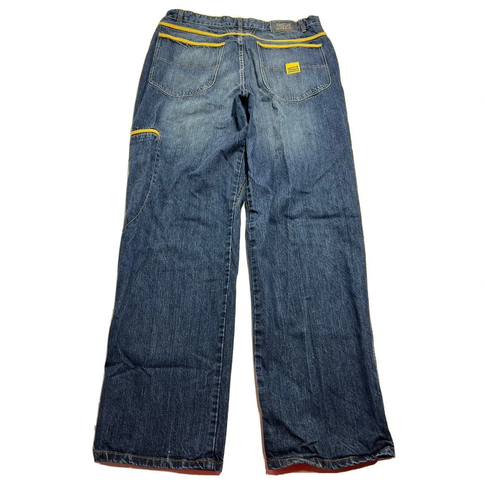 Marithe Francois Girbaud Blue Jeans Taped Brand X Vintage 90s Mens Size  38x34.5